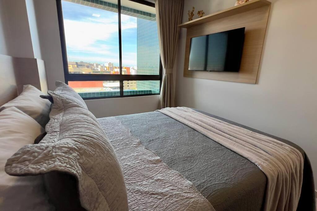Smart Stay 1103 Na Praia De Ponta Verde - Piscina - Academia - Ar Na Sala - Coworking - A 200M Da Praia Maceió Kültér fotó