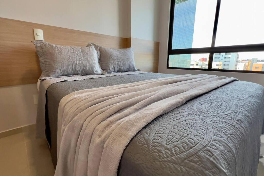 Smart Stay 1103 Na Praia De Ponta Verde - Piscina - Academia - Ar Na Sala - Coworking - A 200M Da Praia Maceió Kültér fotó