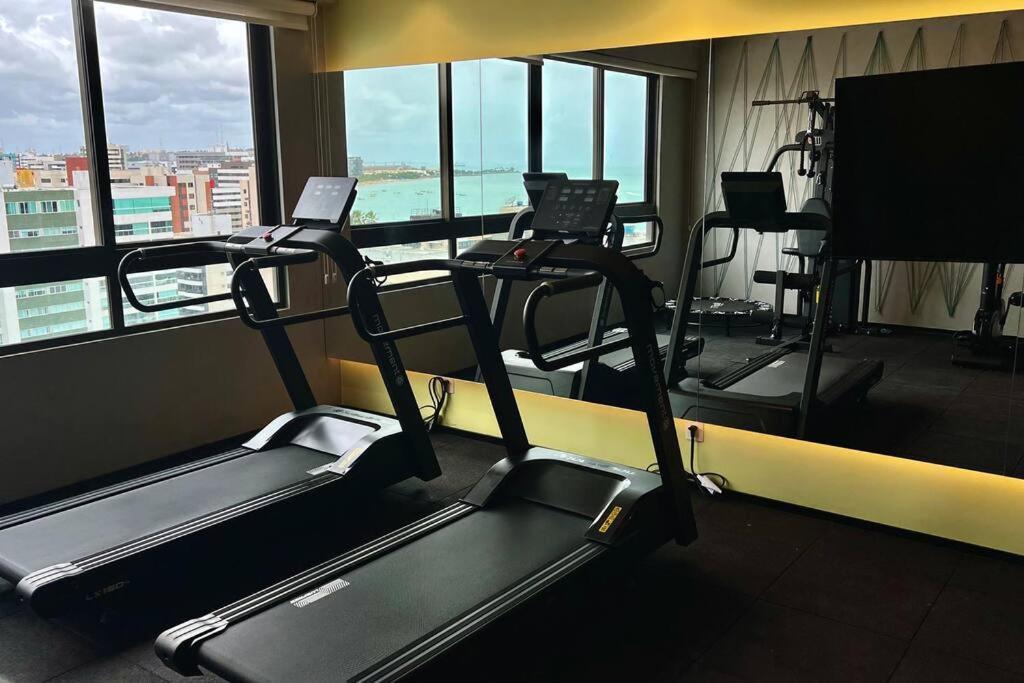 Smart Stay 1103 Na Praia De Ponta Verde - Piscina - Academia - Ar Na Sala - Coworking - A 200M Da Praia Maceió Kültér fotó