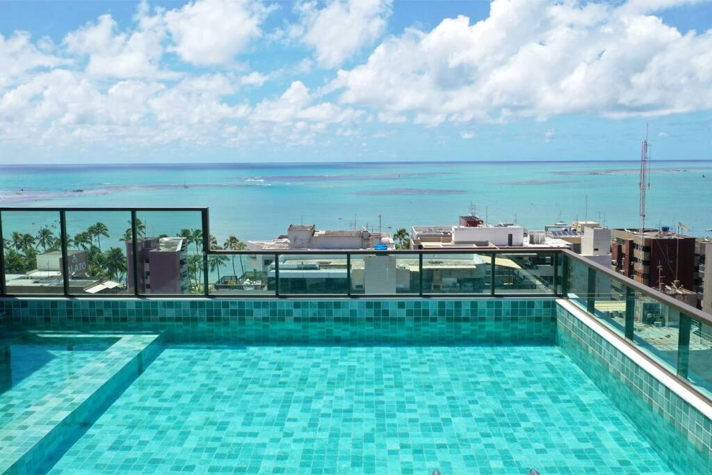 Smart Stay 1103 Na Praia De Ponta Verde - Piscina - Academia - Ar Na Sala - Coworking - A 200M Da Praia Maceió Kültér fotó