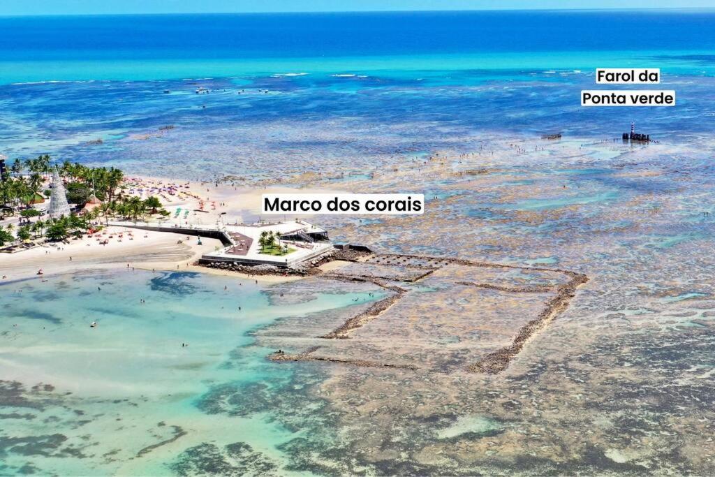 Smart Stay 1103 Na Praia De Ponta Verde - Piscina - Academia - Ar Na Sala - Coworking - A 200M Da Praia Maceió Kültér fotó