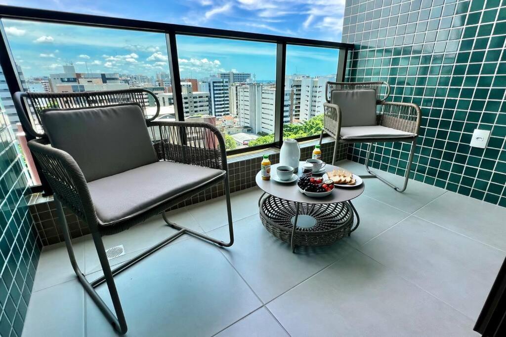 Smart Stay 1103 Na Praia De Ponta Verde - Piscina - Academia - Ar Na Sala - Coworking - A 200M Da Praia Maceió Kültér fotó