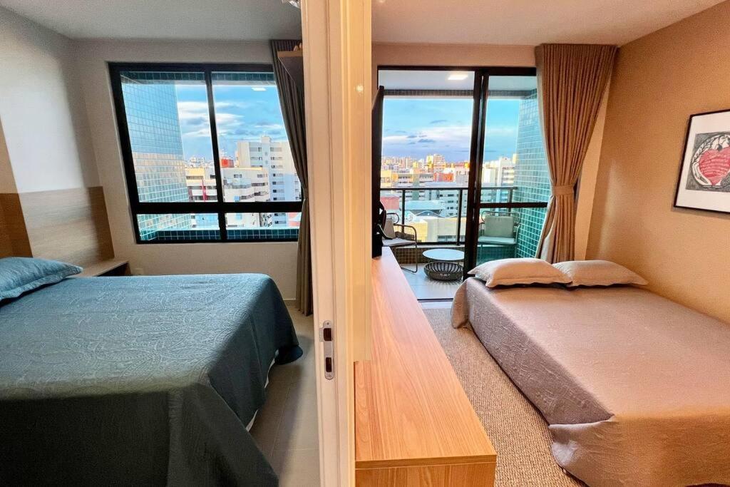 Smart Stay 1103 Na Praia De Ponta Verde - Piscina - Academia - Ar Na Sala - Coworking - A 200M Da Praia Maceió Kültér fotó