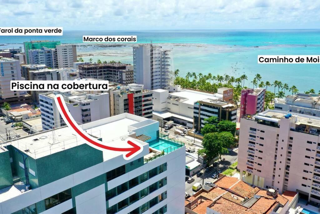 Smart Stay 1103 Na Praia De Ponta Verde - Piscina - Academia - Ar Na Sala - Coworking - A 200M Da Praia Maceió Kültér fotó