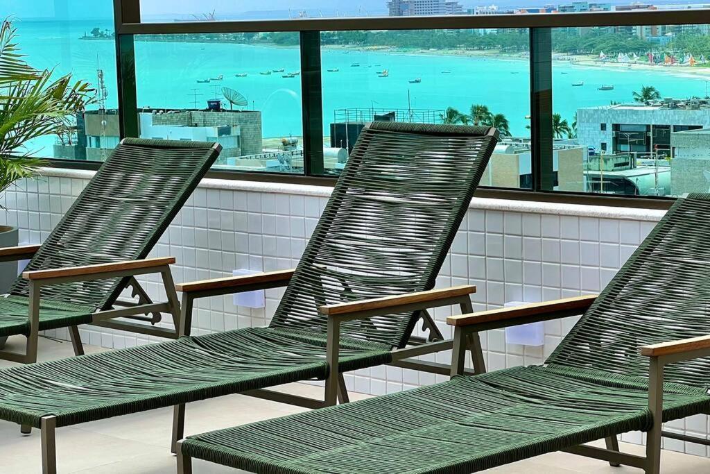 Smart Stay 1103 Na Praia De Ponta Verde - Piscina - Academia - Ar Na Sala - Coworking - A 200M Da Praia Maceió Kültér fotó